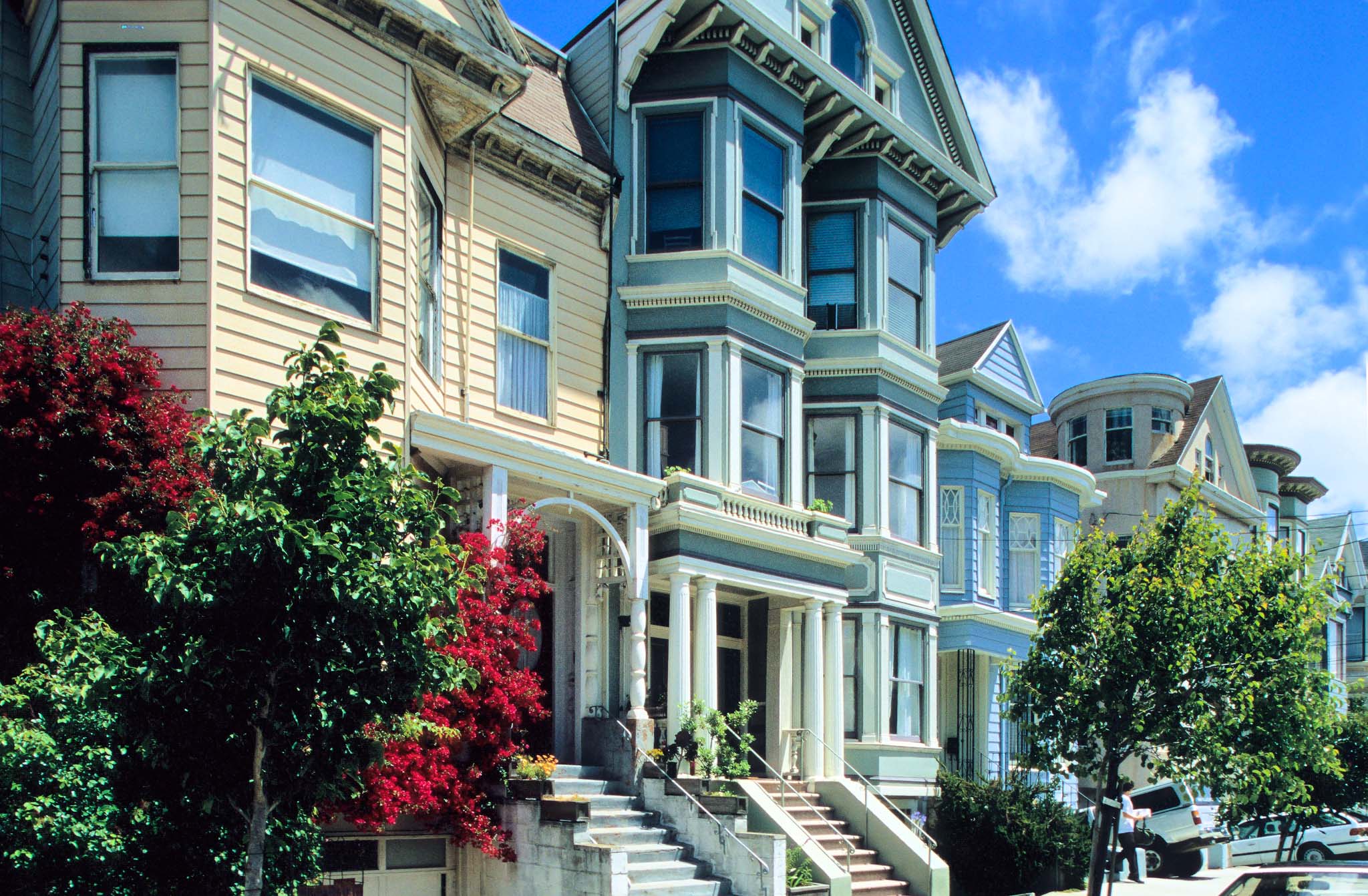 10   Viktorianische Häuser in Haight Ashbury (San Francisco 2008.04)